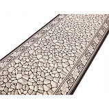 Доріжка Naturalle бежево-коричневого кольору безворсова 80 cм, фото 2