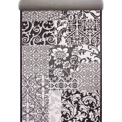 Доріжка Naturalle сірого кольору безворсова 2.0 м, фото 1