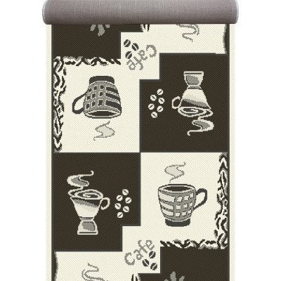 Доріжка Naturalle сірого кольору безворсова 80 см, фото 1