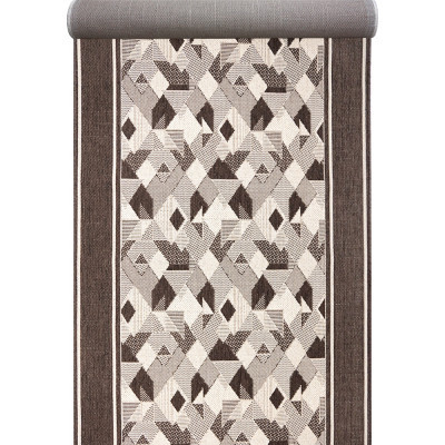 Доріжка Naturalle бежево-коричневого кольору безворсова 1.20 м, фото 1