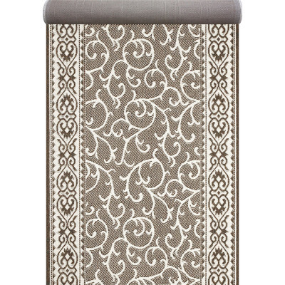 Доріжка Naturalle бежево-коричневого кольору безворсова 1.50 м, фото 1