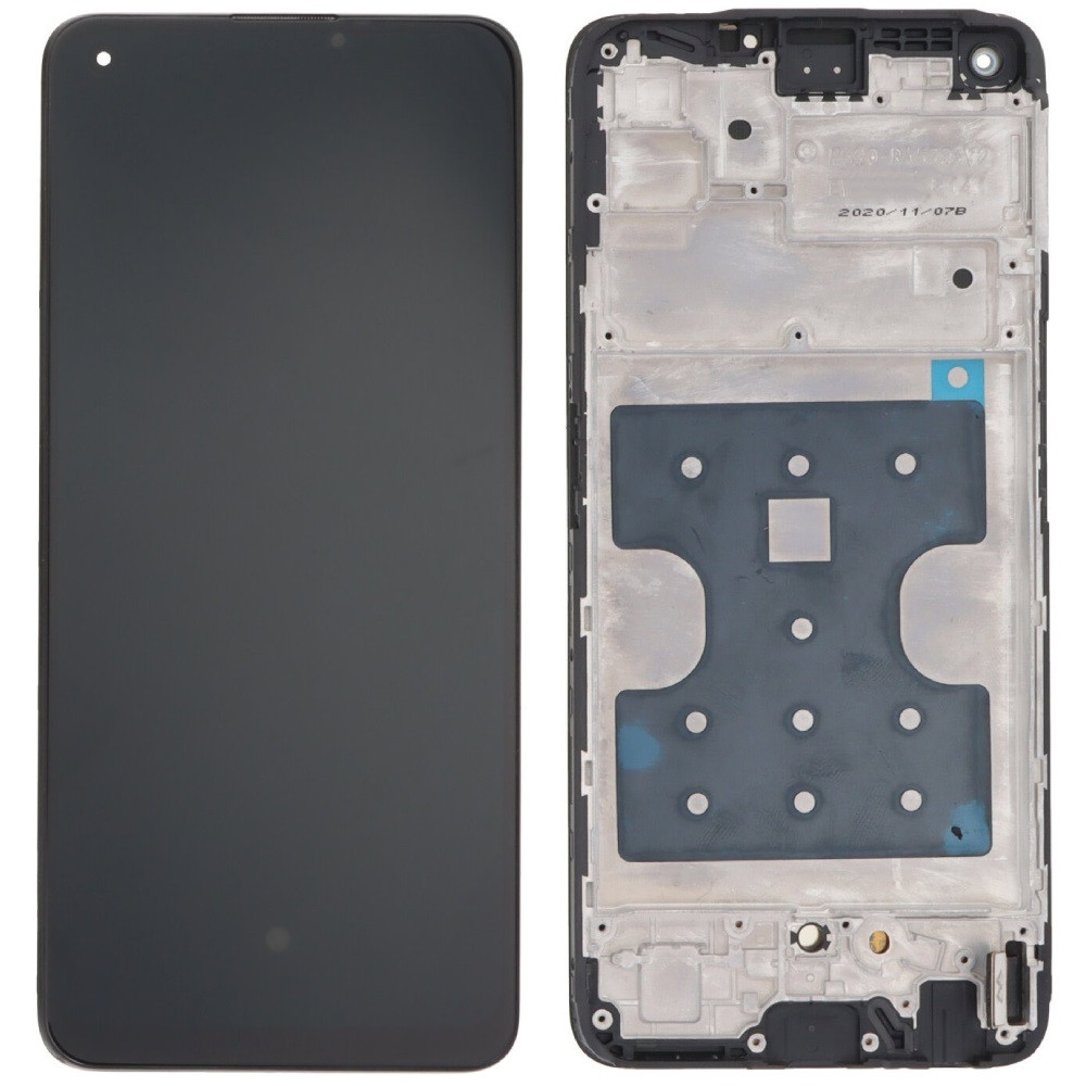 Дисплей Realme 7 Pro чорний, OLED, з рамкою, фото 1