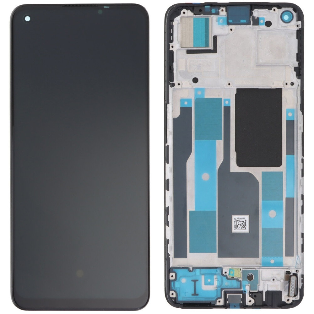 Дисплей Realme 9 Pro Plus чорний, Amoled, оригінал PRC, з рамкою, фото 1