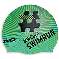 Шапочка для плавання Head Hashtag зелено-чорна