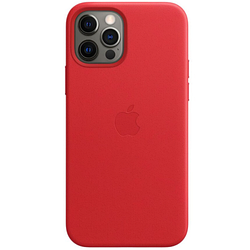Шкіряний чохол iPhone 12 /12 Pro Apple Leather Case with MagSafe Red