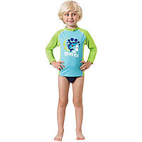 Лонгслів дитячий Mares Rash Guard Kid UPF 50+блакитно-зелений