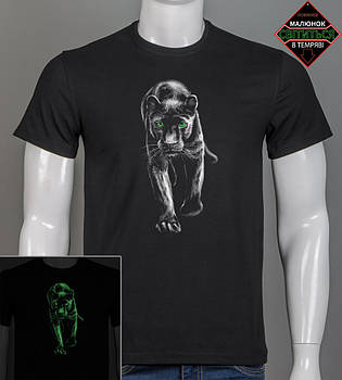Футболка чоловіча Пантера 2518м (Уп.4шт M-XXL), Чорний