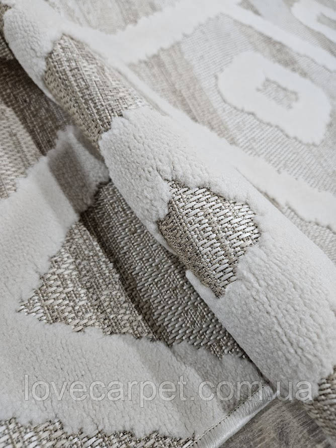 Килим  DOLCHE 3299A BEIGE / CREAM 0.60*1.10, фото 1