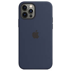 Силіконовий чохол iPhone 12 Pro Max Apple Silicone Case with MagSafe Deep Navy