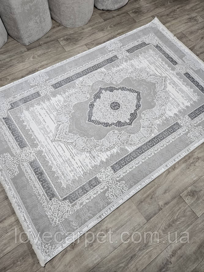 Килим 0.60х1.00 Прямий MONO T066A CREAM / SILVER, фото 1
