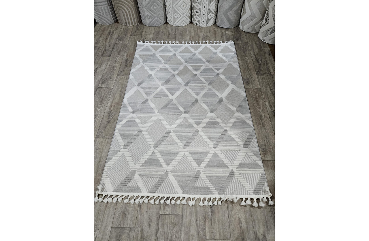 Килим  DOLCHE 3909E CREAM / L.GREY  0.60*1.10  прямий, фото 1