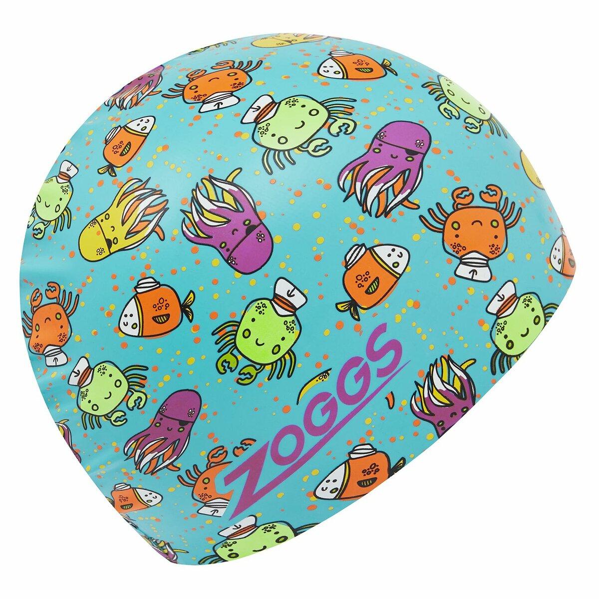 Шапочка для плавання Zoggs Silicone Printed блакитна, фото 1