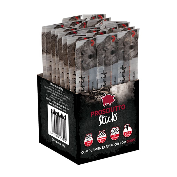 Напіввологі ласощі для собак Alpha Spirit (Альфа Спіріт) DOG Sticks Prosciutto палички з прошутто 300 г, фото 1