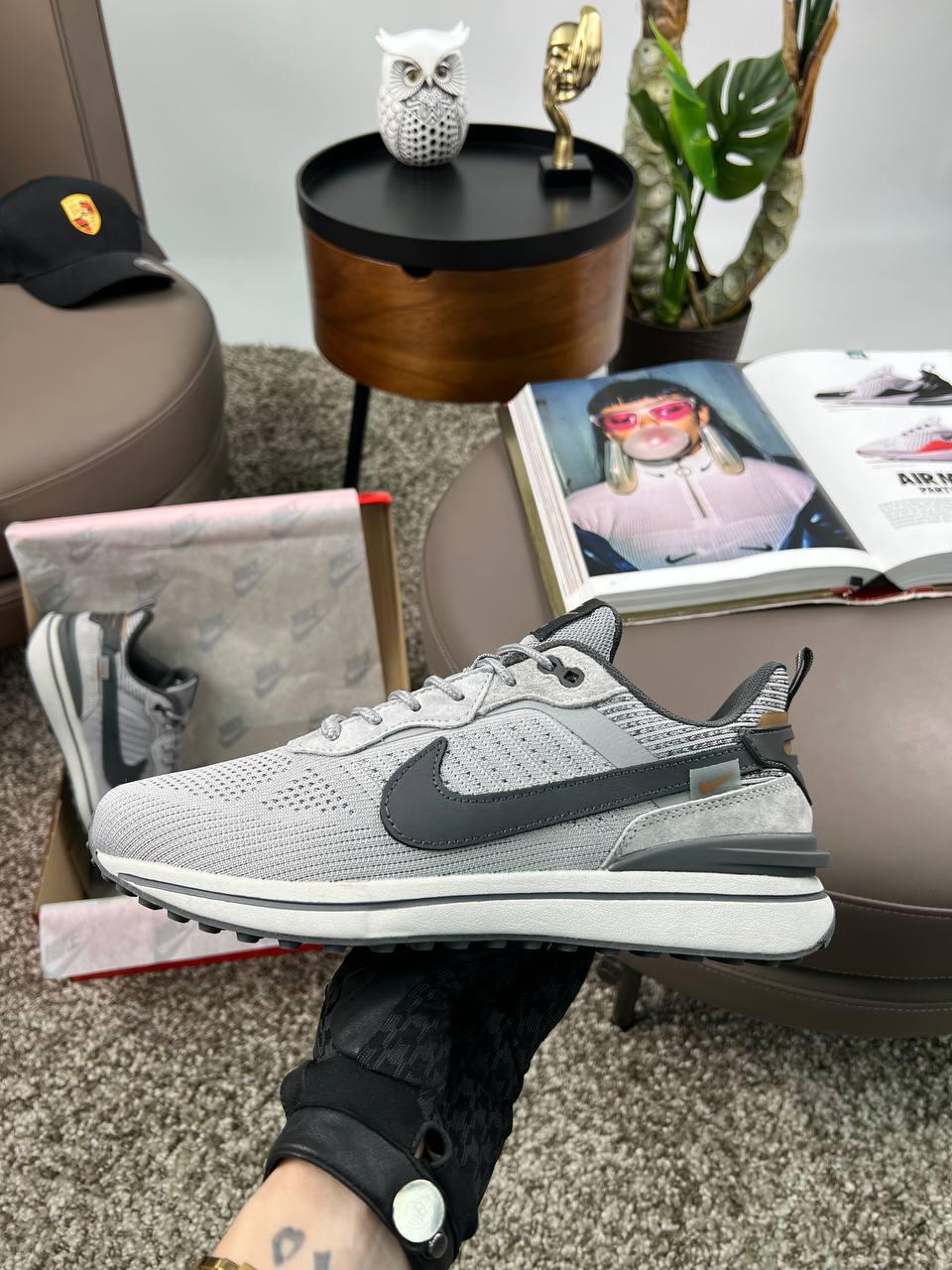 Чоловічі текстильні кросівки Nike Air Zoom Street Grey, кеди чоловічі Найк текстиль сірі. Чоловіче взуття