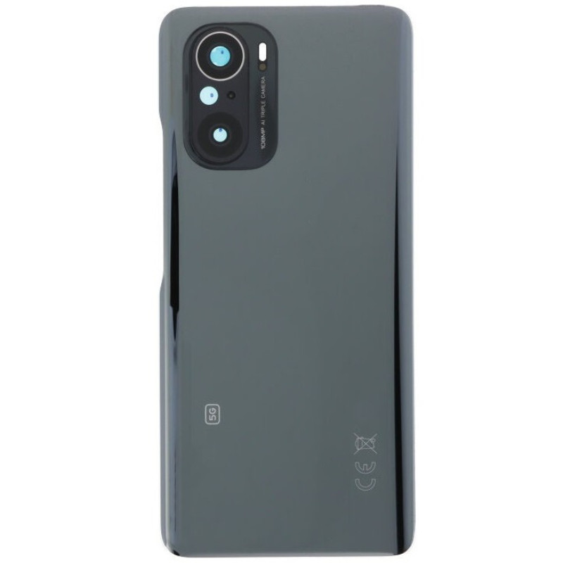 Задня кришка Xiaomi Mi 11i чорна, Cosmic Black, оригінал PRC + скло камери