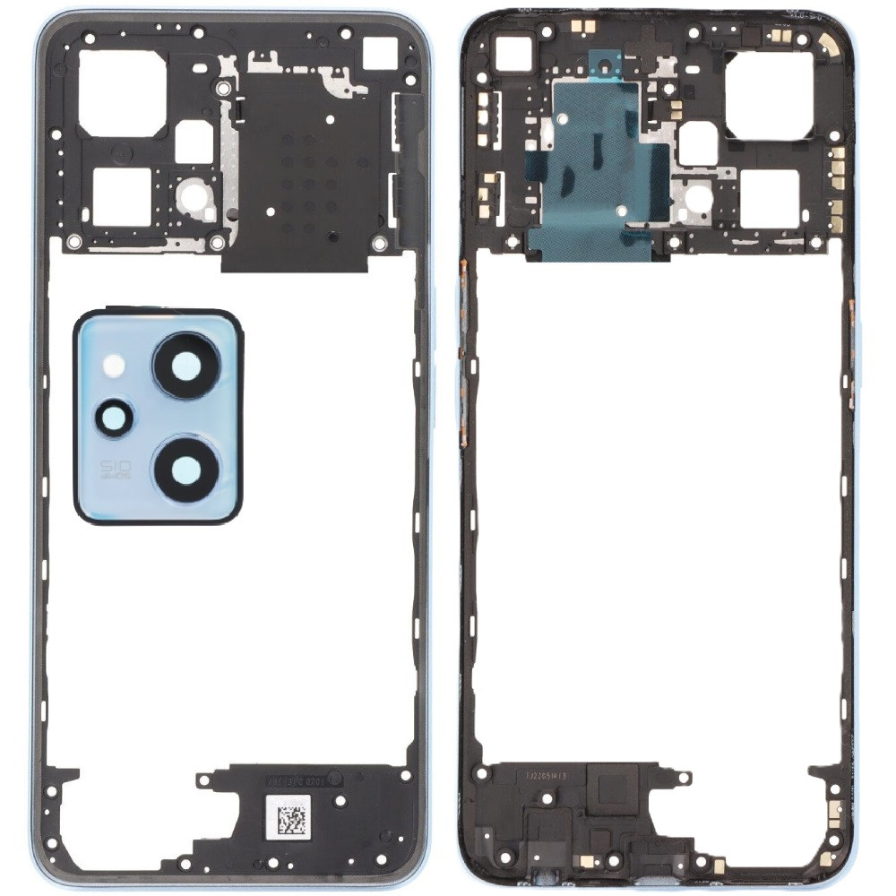 Рамка корпусу Realme 9 Pro Plus блакитна, Sunrise Blue + скло камери