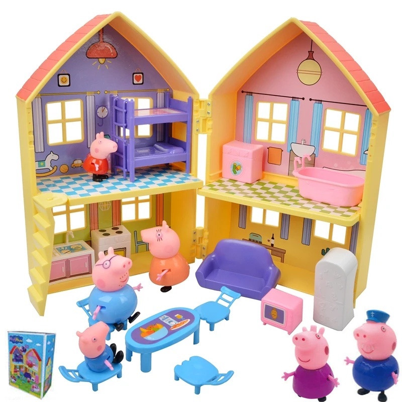 Ігровий набір - будинок з меблями та 6 фігурок "Свинка Пеппа" (Peppa Pig) арт. 8889-1, фото 1