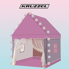Дитячий намет Kruzzel 22653 з LED-світлом Рожевий, фото 3