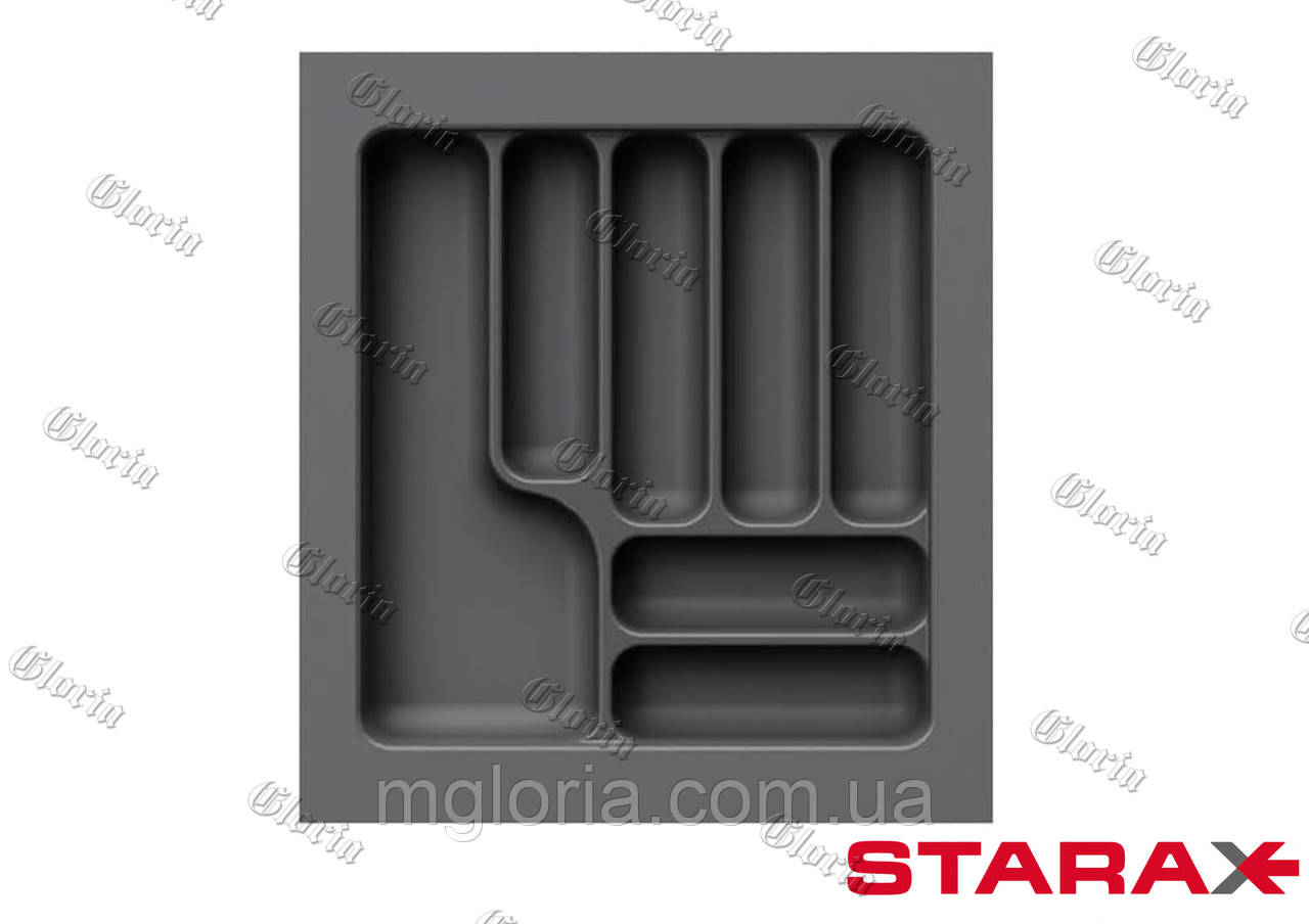 Лоток для столового приладдя Starax антрацит S-2285-AР 500 мм