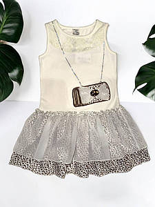 Ошатна сукня для дівчинки з бантиком 92,98, 104 розміри