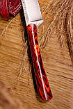 Ніж ручної роботи «Жар-птиця #1» з піхвами зі шкіри Х12МФ/60 HRC., фото 6