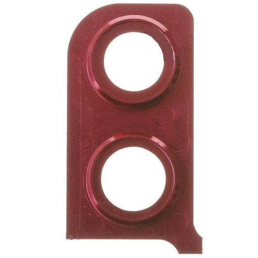 Скло камери Honor 8X з рамкою червоного кольору, фото 1