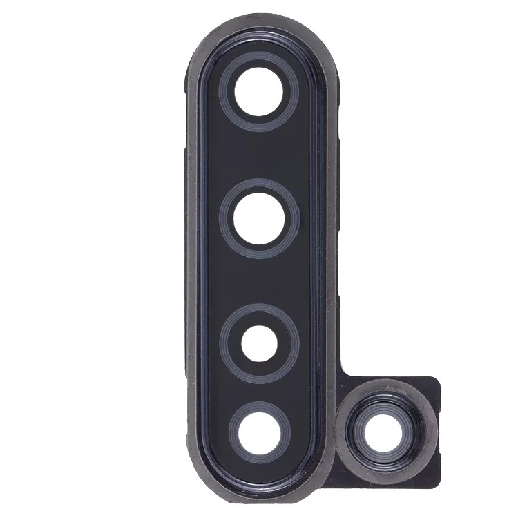 Скло камери Huawei Nova 5i з рамкою чорного кольору, фото 1