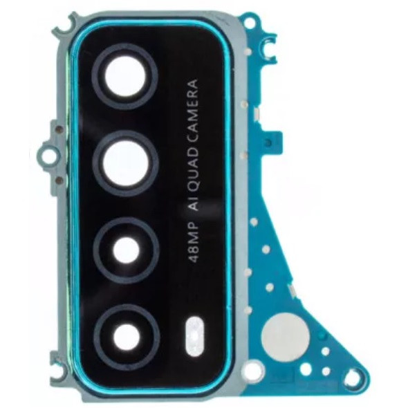 Скло камери Huawei P Smart 2021 з рамкою, зеленого кольору, Crush Green, фото 1