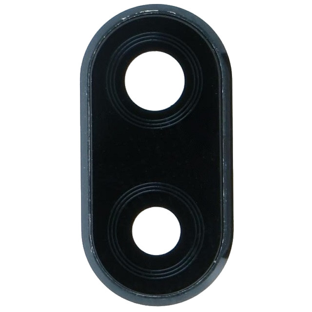 Скло камери Huawei P20 Lite / Nova 3e з рамкою чорного кольору, Midnight Black, фото 1