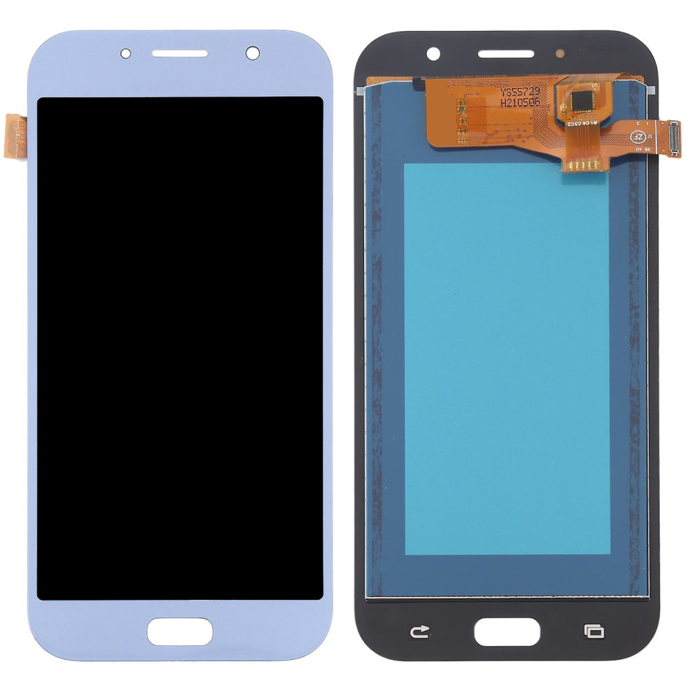 Дисплей Samsung A720 Galaxy A7 2017 блакитний, Blue Mist, OLED (Small LCD), фото 1