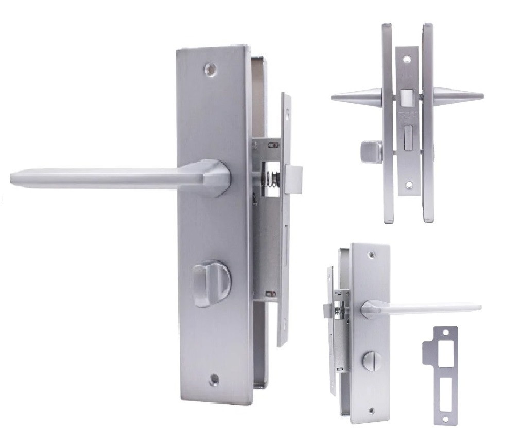Комплект для міжкімнатних дверей RDA Tecno WC з фіксатором матовий хром