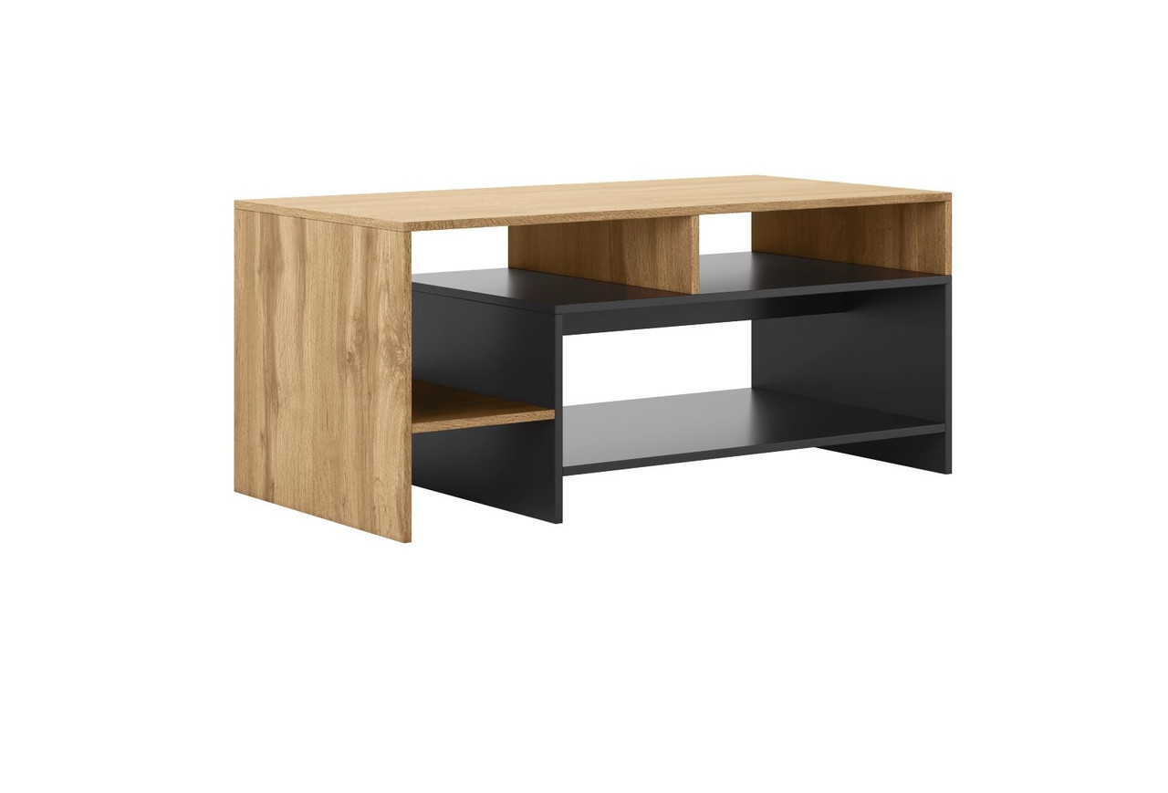 Стіл журнальний в вітальню Каліста 60 см дуб аппалачі/антрацит Світ Меблів, фото 1