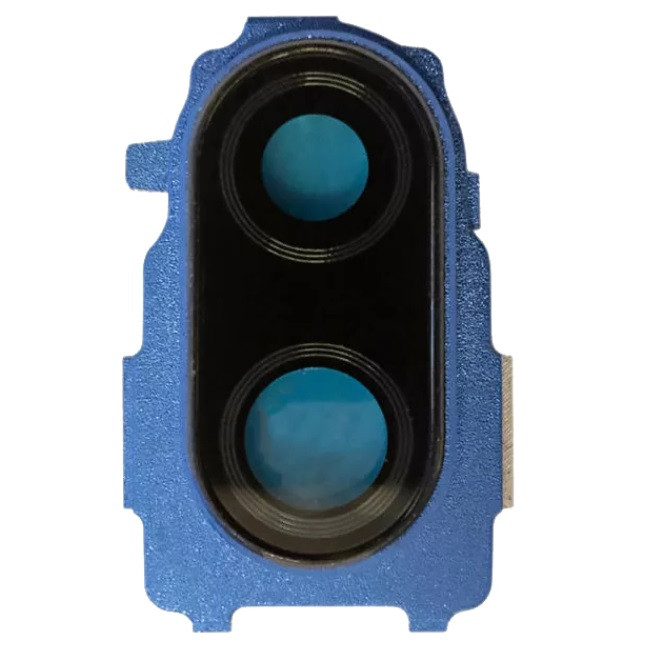 Скло камери Xiaomi Redmi Note 7 /Redmi Note 7 Pro з рамкою синього кольору, фото 1