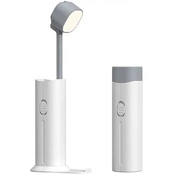 Настільна лампа FlashLight lamp 1200 mAh powerbank D16 Білий