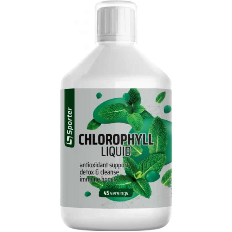 Хлорофіл рідкий Sporter Chlorophyll Liquid 100 мг 450 мл ( смак натуральна м'ята )