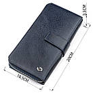 Чоловічий гаманець ST Leather 18454 (ST128) шкіряний Синій, фото 4