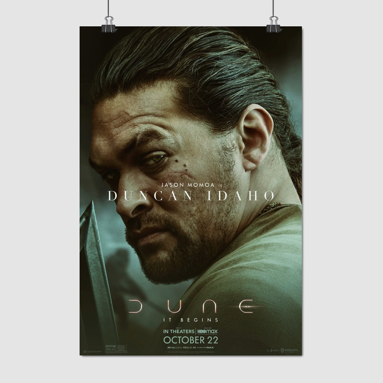 Плакат "Дюна, Дункан Айдаго, Джейсон Момоа, Dune (2021)", 60×41см