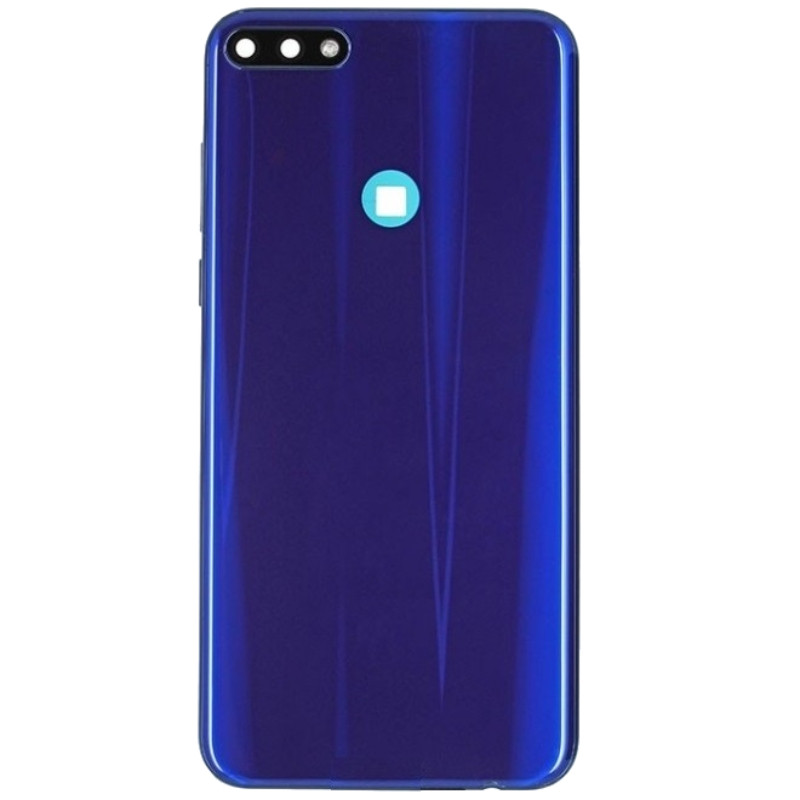 Задня кришка Huawei Y7 Pro 2018 синя, оригінал PRC + скло камери
