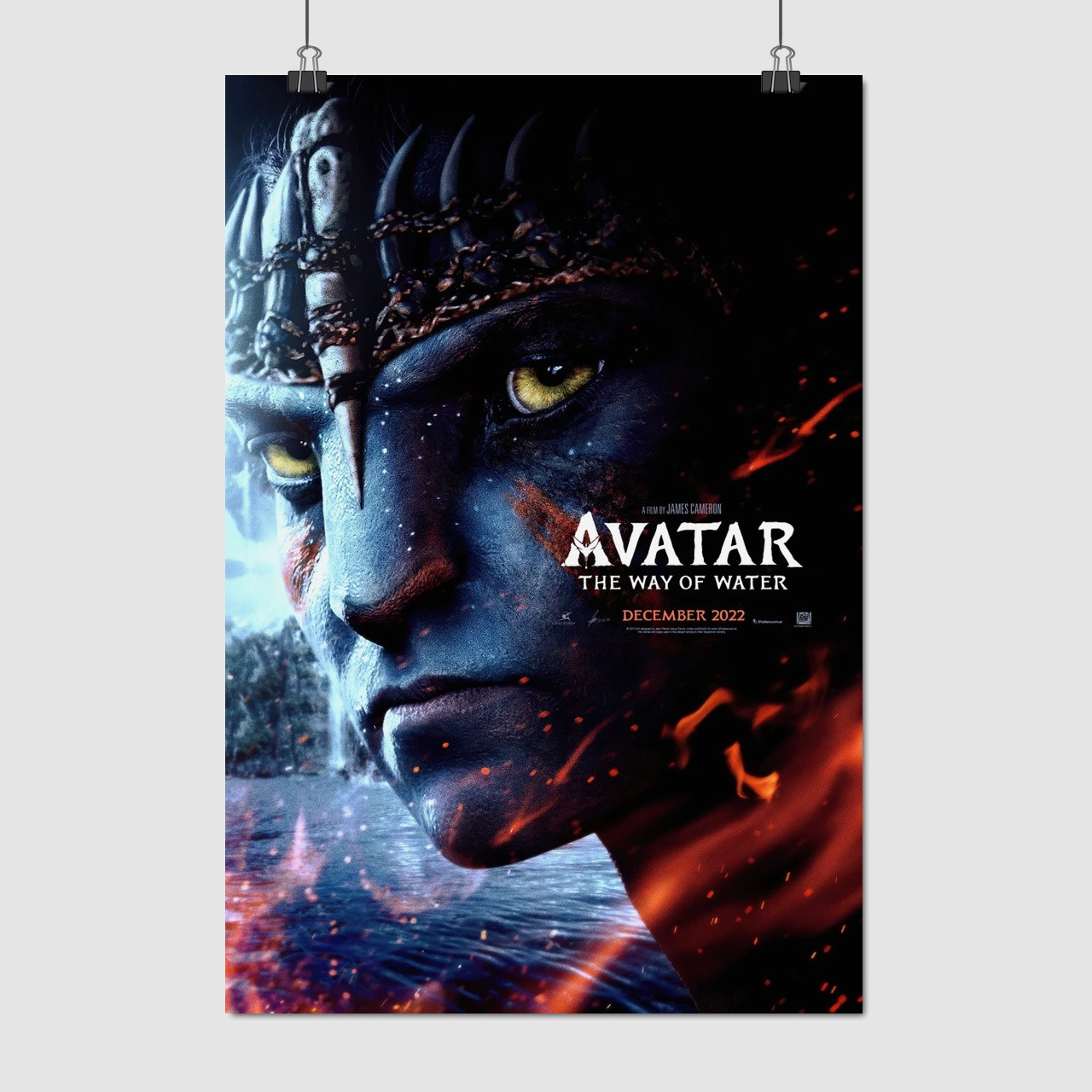 Плакат "Аватар 2: Шлях води, Avatar 2: The Way of Water (2022)", 60×41см