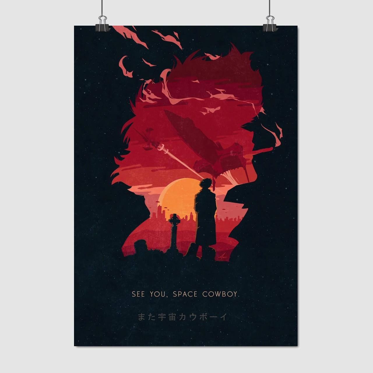 Плакат "Ковбой Бібоп, Cowboy Bebop", 60×42см