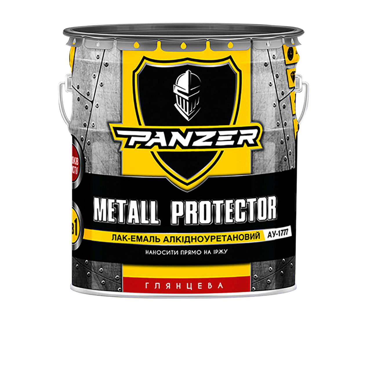 Лак-емаль Фіолетова 2.5 л Високоглянцева PANZER, фото 1