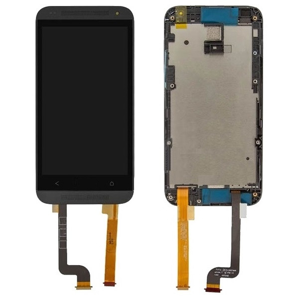 Дисплей HTC Desire 601 /601 Desire Dual Sim /315n чорний, з рамкою, фото 1