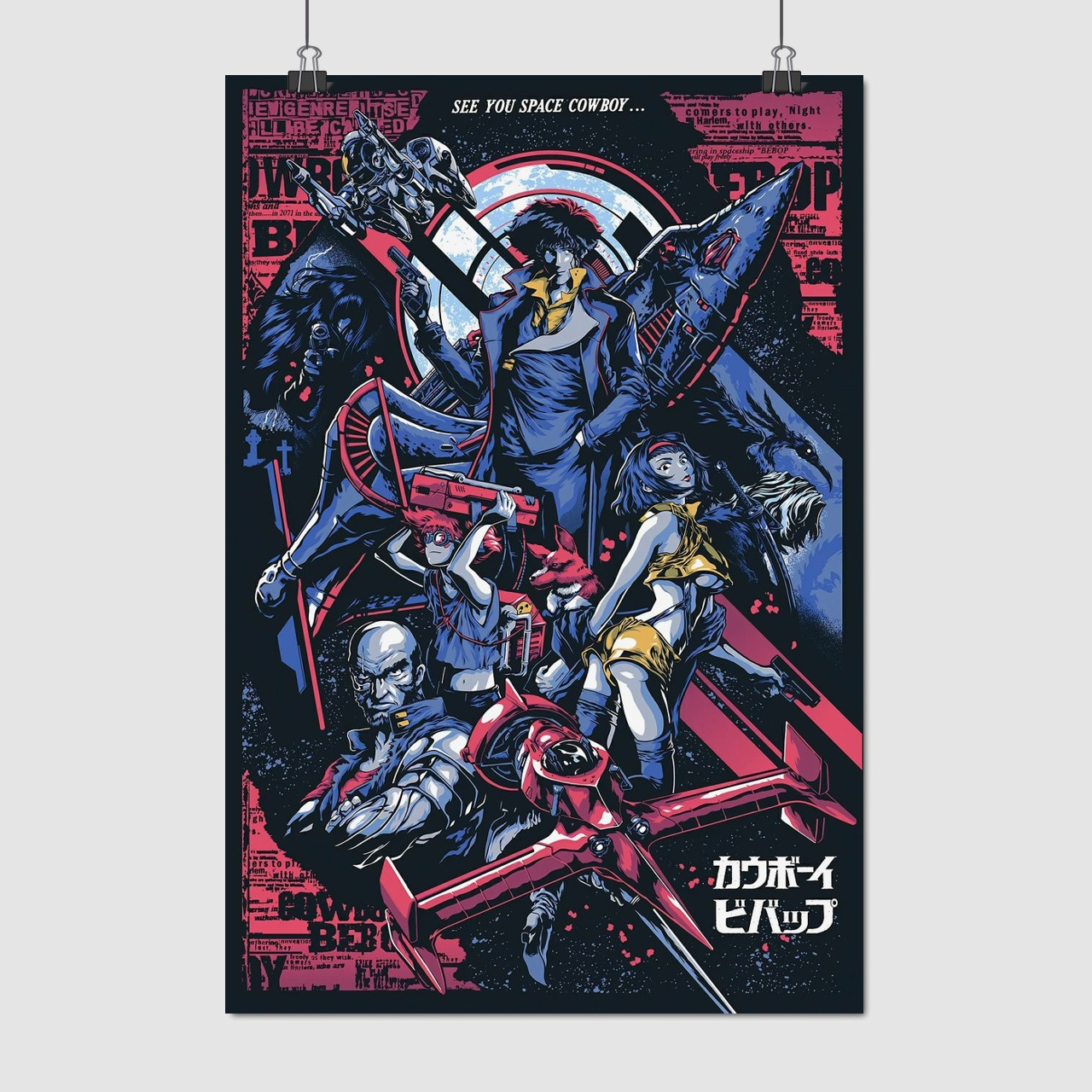 Плакат "Ковбой Бібоп, Cowboy Bebop", 60×40см