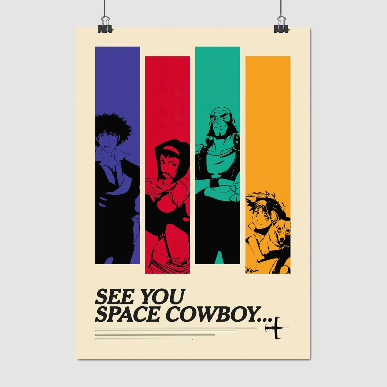 Плакат "Ковбой Бібоп, Cowboy Bebop", 60×42см