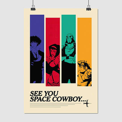 Плакат "Ковбой Бібоп, Cowboy Bebop", 60×42см, фото 1