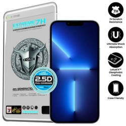 Захисна плівка iPhone 13 Pro Max /14 Plus із чорною рамкою, на весь дисплей, протиударна, 2.5D, 7H, Extreme Sh