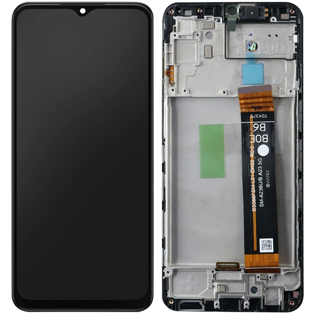 Дисплей Samsung A236 Galaxy A23 5G чорний, з рамкою, SM-A236U BS066FBM-L01-DK02_R0.0, фото 1