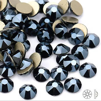 Стрази Xirius Crystals, колір Shiny Black,ss30 (~6.5мм), ОПТ 288шт