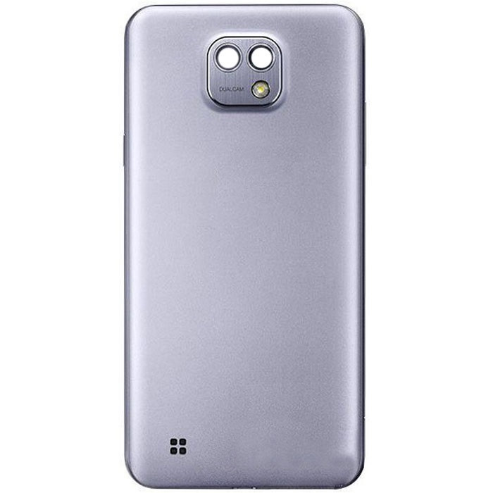 Задня кришка LG K580 X Cam срібляста, Titan Silver, оригінал PRC + скло камери