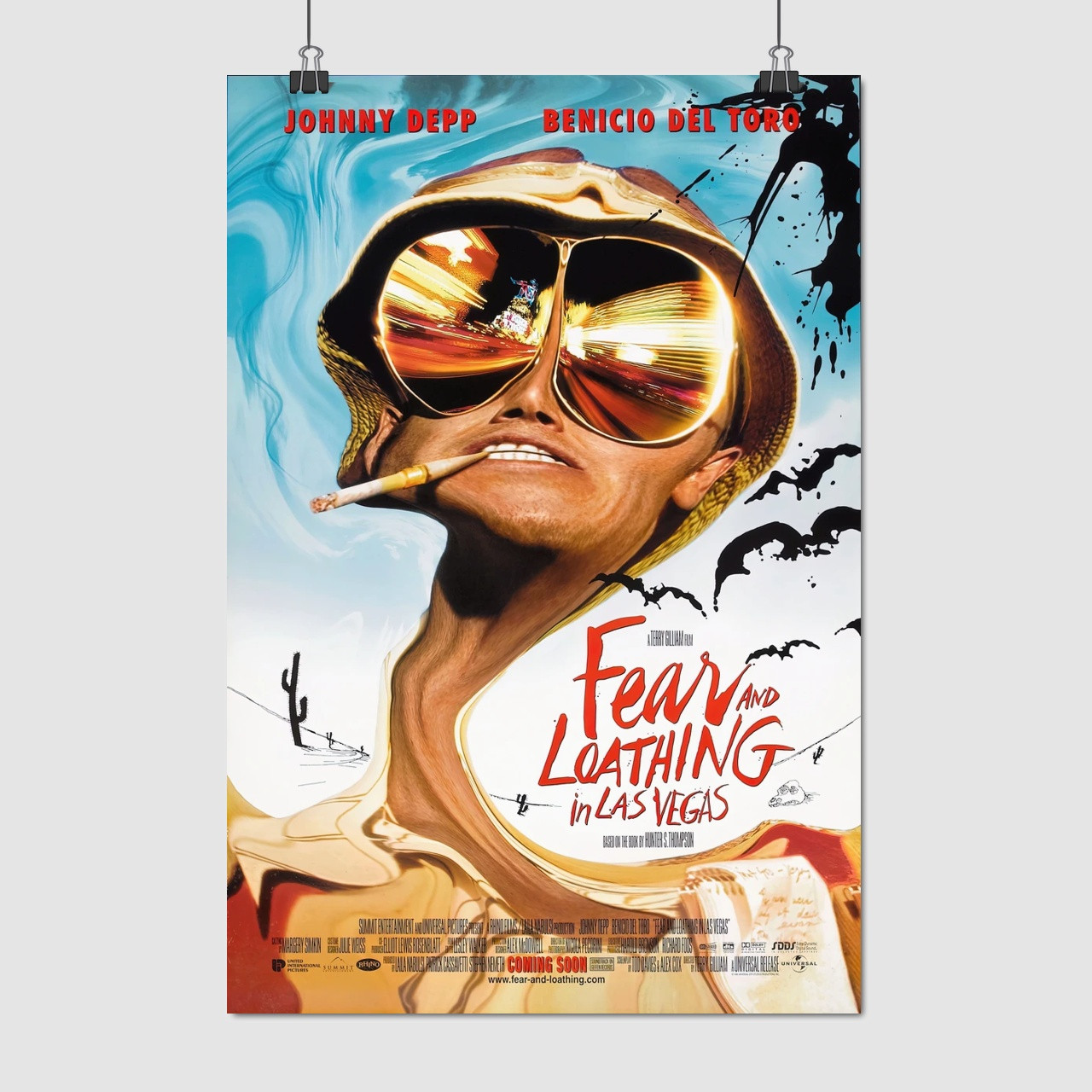 Плакат "Страх і ненависть в Лас-Вегасі, Fear and Loathing in Las Vegas (1998)", 60×41см
